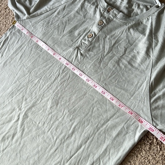 TenTree Men’s Classic Tree Blend Henley Long Sleeve Shirt Grey Heather - Picture 4 of 8